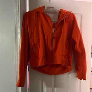 Orange Lululemon zip-up